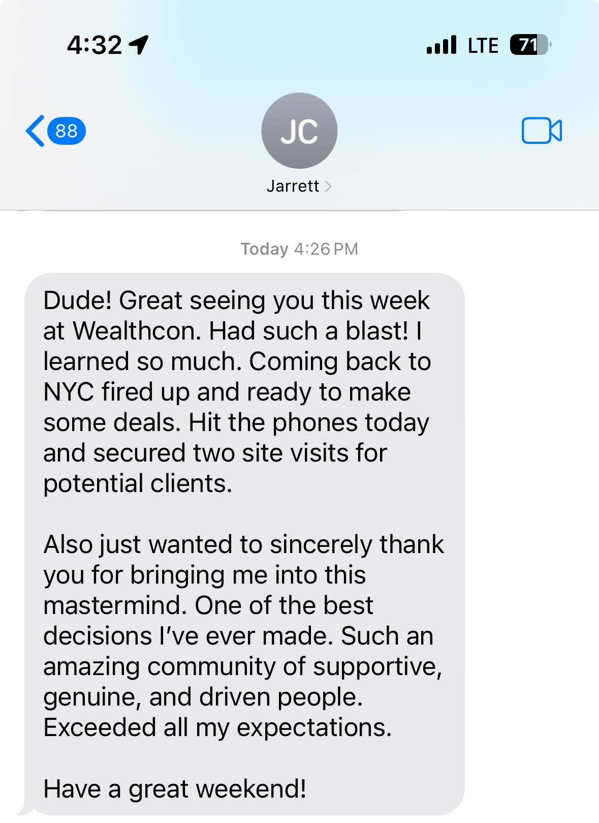 Joining the Mastermind is One of The Best Decisions Jarrett Has Ever Made