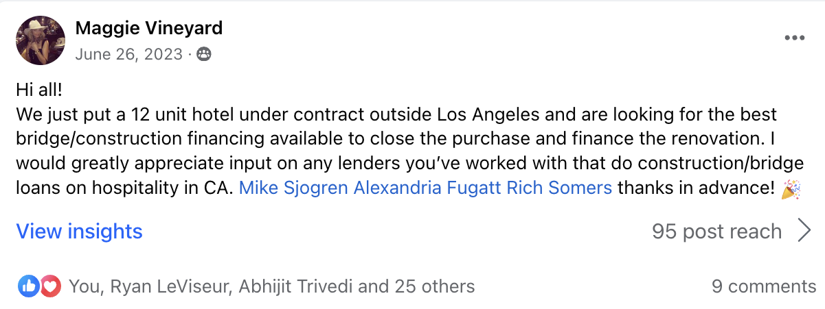 Maggie Closed on this Hotel in 2024!